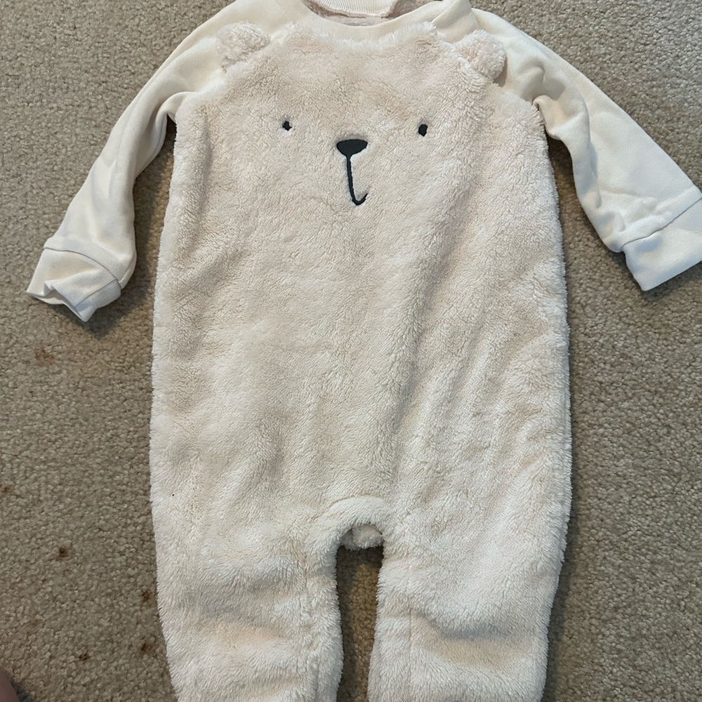 BabyGap Fleece Polar Bear Romper